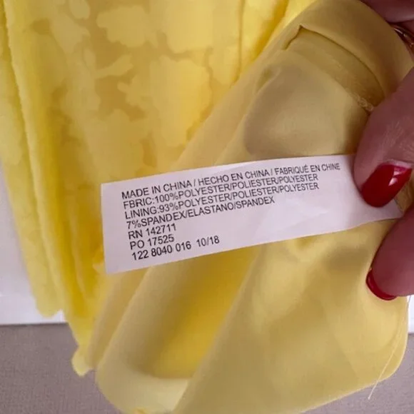 🌼 Jason Wu x ELOQUII Yellow Pleated Midi Dress – Size 18 - Picture 2 of 14